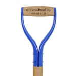 Picture of Painted Ceremonial Shovel in Royal Blue with Custom Examples