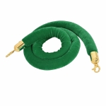 Green Stanchion Rope Gold Hooks