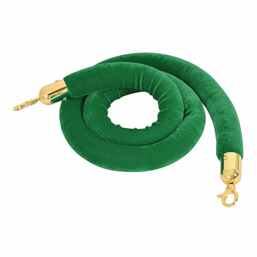 green stanchion rope