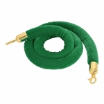 Green Stanchion Rope Gold Hooks