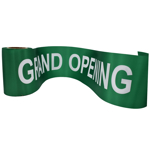 Picture of the Pre-printed Emerald Green Grand Opening Ribbon