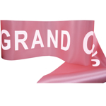 Picture of a Pre-printed Pink Grand Opening Ribbon