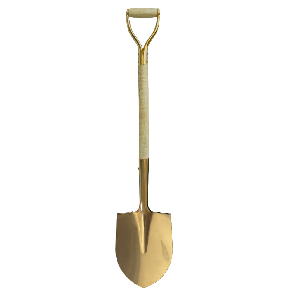 gold color shovel blade