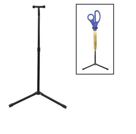 Ceremonial Giant Scissors Display Stand Giant ceremonial ribbon cutting scissors upright display stand example.