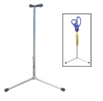 Front View of Scissor Display Stand for Grand Opening Scissors.