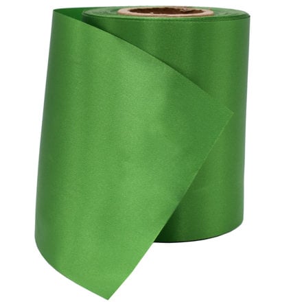 Green Plain Grand Opening Ribbon Main image of a roll of Green Plain Grand Opening Ribbon