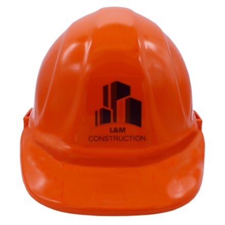 Orange Hard Hat with Customization Orange Hard Hat with Customization