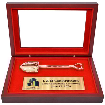 Commemorative Groundbreaking Mini Shovel Display Keepsake Picture of the Commemorative Groundbreaking Mini Shovel Display Keepsake