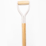 Detail of the Ceremonial Groundbreaking Off-White Color Shovel
