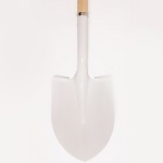 Ceremonial Groundbreaking Off-White Color Shovel Head