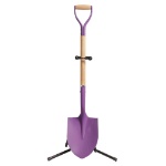 Image of the Ceremonial Groundbreaking  Purple Color Shovel with Stand