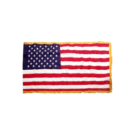 Indoor US Flag With Gold Fringe Image of the Indoor US Flag With Gold Fringe