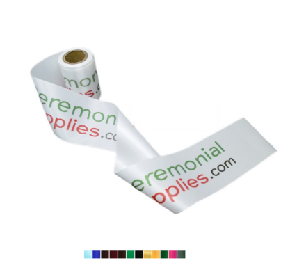 Custom Printed Step & Repeat Ribbon Custom Printed Step & Repeat Ribbon