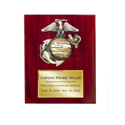 Show details for Marine Corps Emblem Award Plaque Picture of Marine Corps Emblem Award Plaque