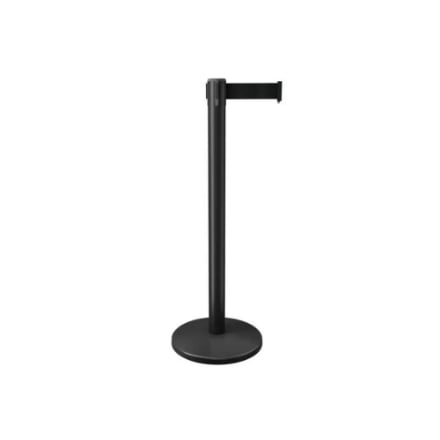Retractable Belt Black Barrier Stanchion Retractable Belt Black Barrier Stanchion