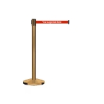 Custom Brass & Red Stanchion