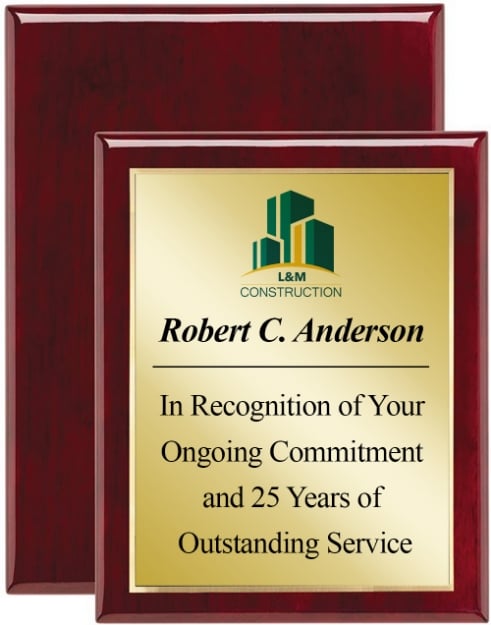Picture of Piano Wood Plaque with Full-Color Sublimation Plate