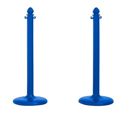 Blue Plastic Stanchion Set Blue Plastic Stanchion Set