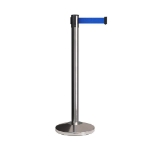 Blue Retractable Belt Chrome