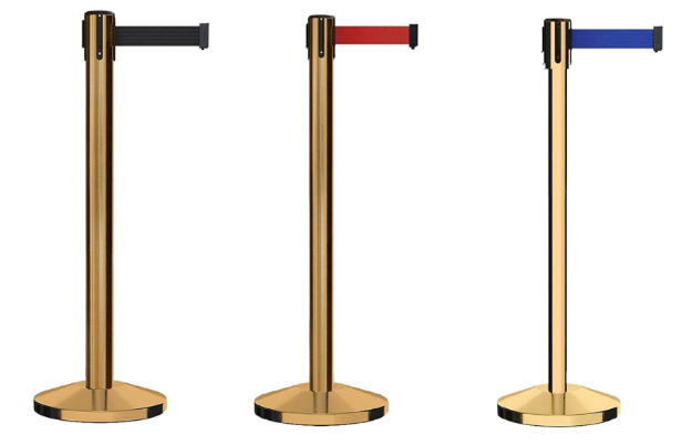 brass retractable stanchion