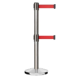 Red Dual Belt Stanchion