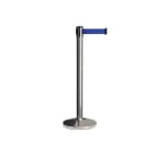 Customizable Belt Chrome Mirror Finish Retractable Belt Stanchion