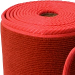 Binding detail of the vent Runner Standard Ceremonial Ruby Red Carpet