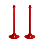 Red Plastic Stanchions