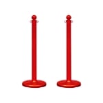 2.5 in Red Plastic Stanchions