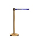 Custom Brass & Blue Stanchion