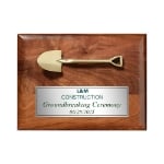 Groundbreaking Ceremony Commemorative Plaque Silver Plate