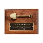 Groundbreaking Ceremony Commemorative Plaque Black Plate