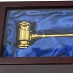 Elegant Brass Gavel Presentation Box Set ZOOM