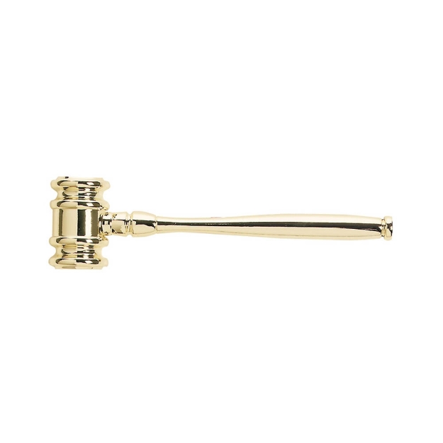 Elegant Gold Metal Gavel