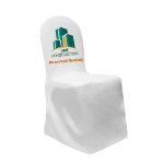 white custom event chair cover