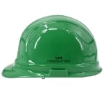 Green ERB Hard Hat Custom Side