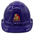 Purple Hard Hat for Groundbreaking Ceremony Custom