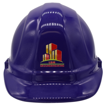 Purple Hard Hat for Groundbreaking Ceremony Custom Purple Hard Hat for Groundbreaking Ceremony Custom