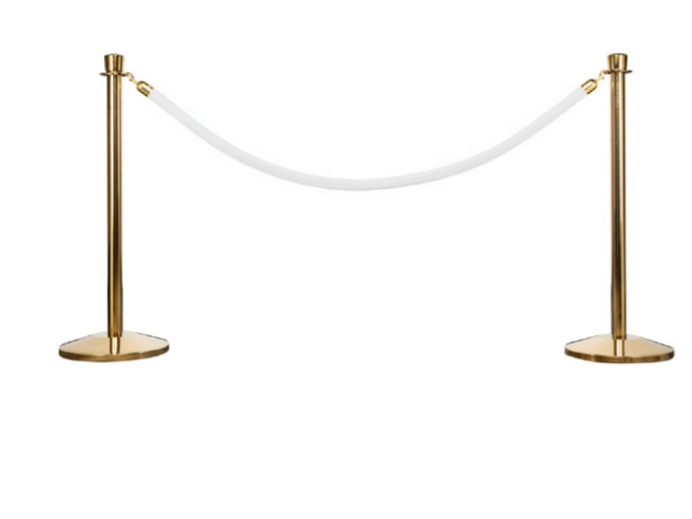 White Crowd Control Stanchion Rope | Ceremonial Groundbreaking, Grand ...
