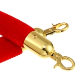 Red Velvet Stanchion Rope Ends