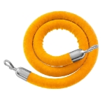 Gold Stanchion Rope with Silver Clasps