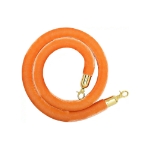 Orange Stanchion Rope with Gold Clasps