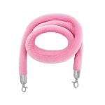 Pink Stanchion Rope with Silver Clasps