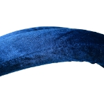 Navy Blue Stanchion Rope Velvet Texture Close Up