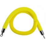 Yellow Stanchion Rope with Silver Clasps