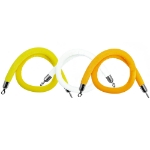 Yellow, White, & Gold Stanchion Ropes with Silver Clasps