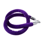 Purple Stanchion Rope with Silver clasps