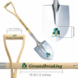 Standard Chromed Stainless Steel Groundbreaking Shovel Measuremen