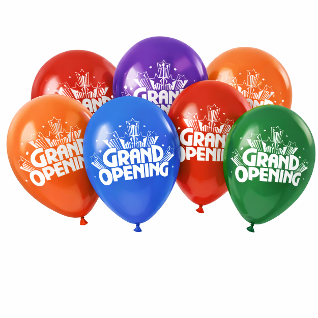 Image of a Set of 17-Inch Vibrant with Double-Sided Printed Balloons