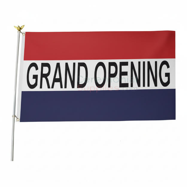Standard Grand Opening Flag and Pole Kit